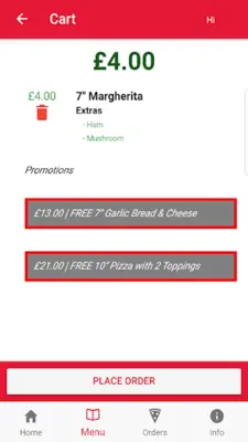 Ora Della Pizza android App screenshot 4